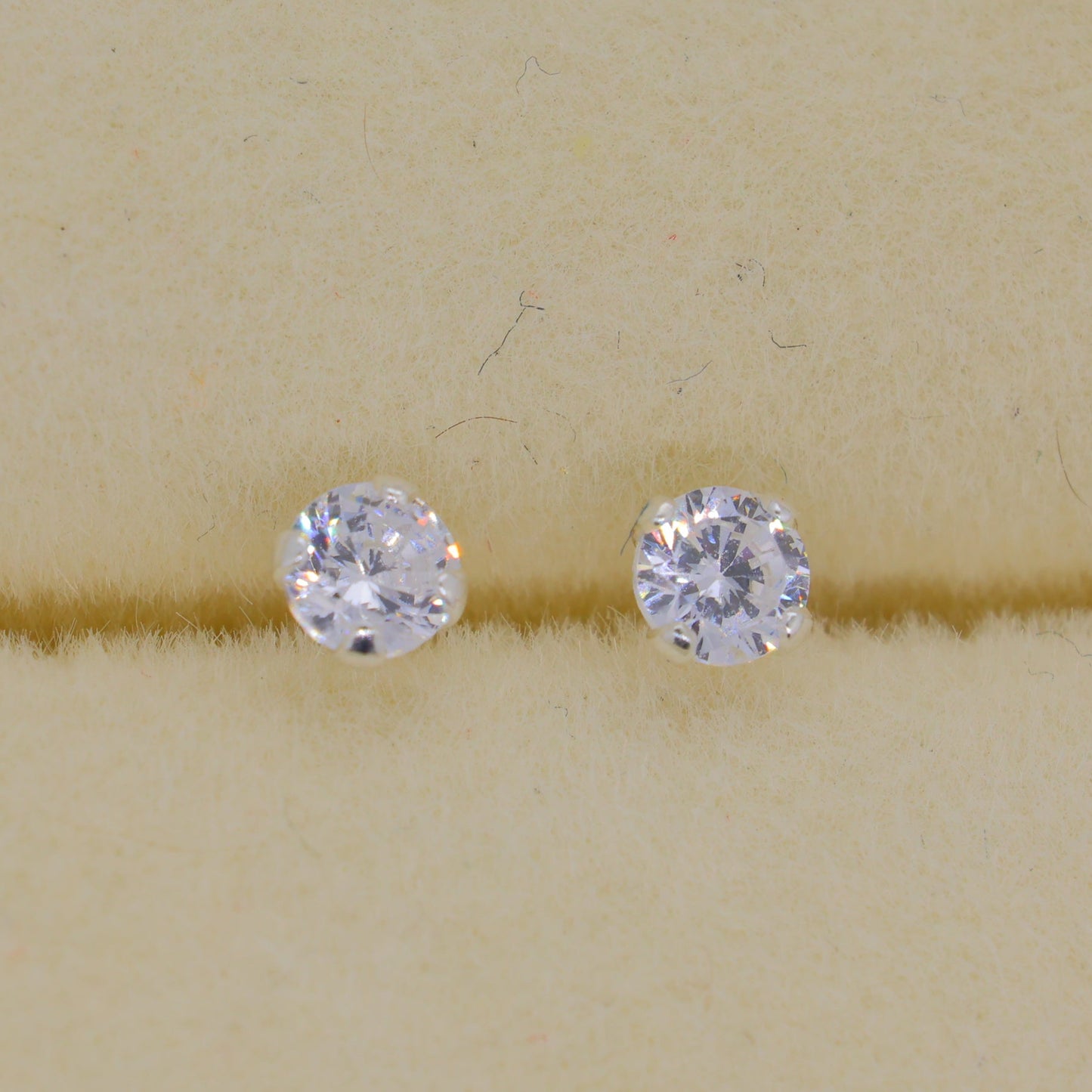 Sorelle Stud Earrings in 925 Sterling Silver by MOA - view 2