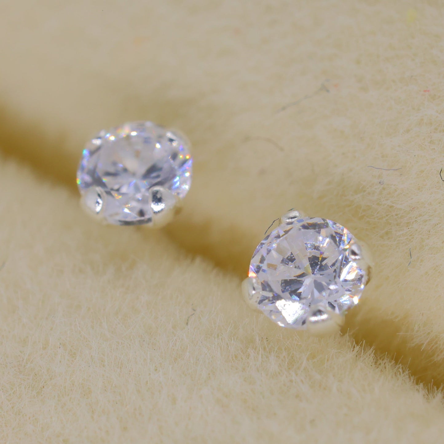 Sorelle Stud Earrings in 925 Sterling Silver by MOA - view 3