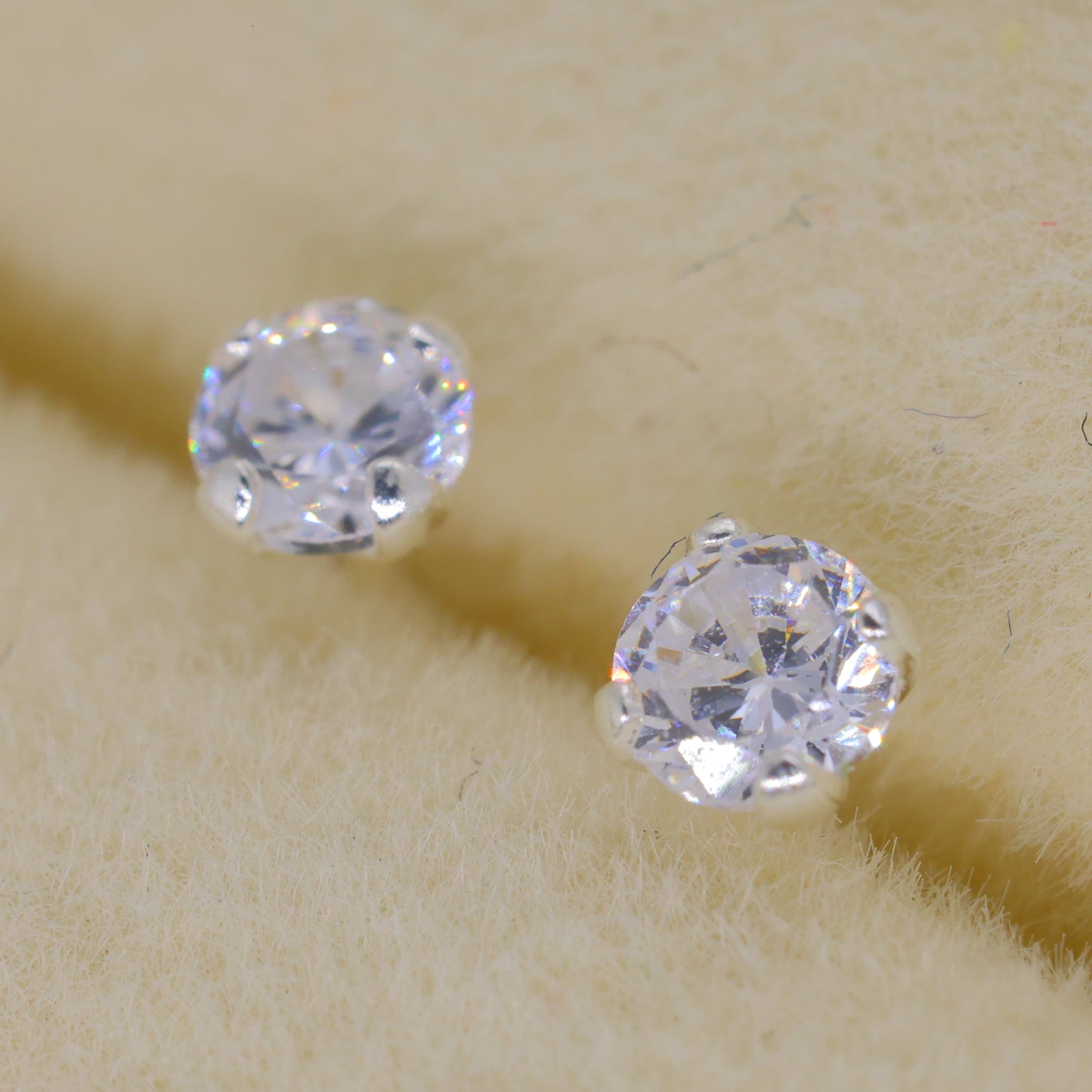 Sorelle Stud Earrings in 925 Sterling Silver by MOA - view 3
