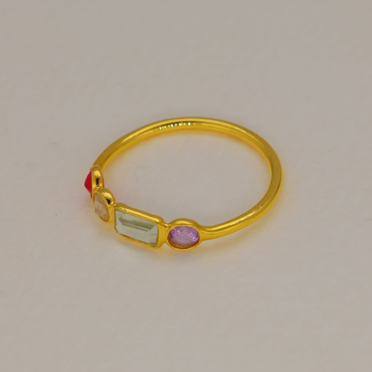 Sorielle Multi-Gemstone Ring in Gold Vermeil by MOA - view 2
