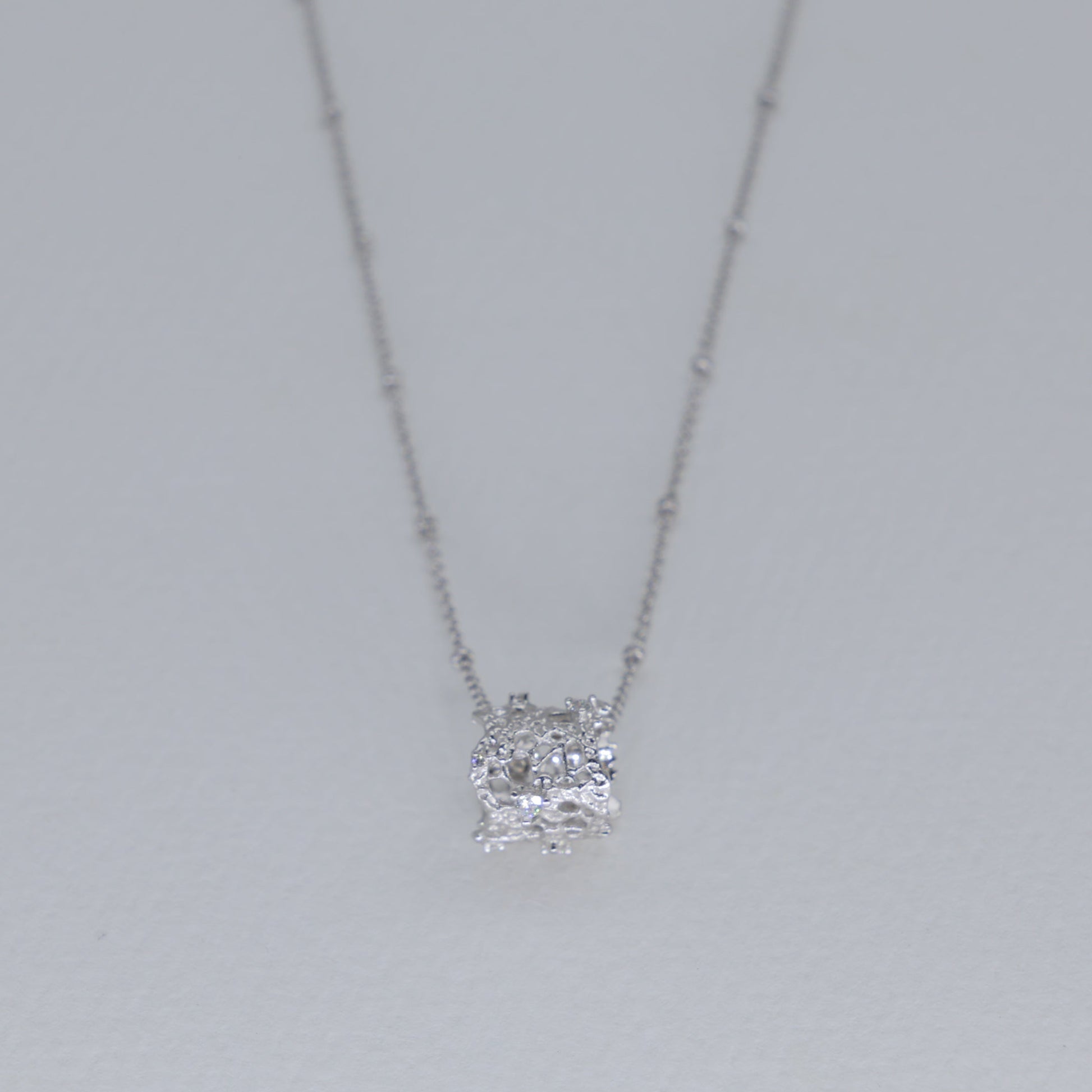 Thea Filigree Pendant Necklace in 925 Sterling Silver by MOA - view 1