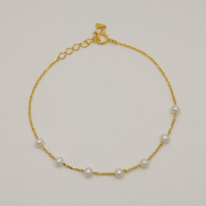 Théa Pearl Bracelet Gold Vermeil by MOA - view 1