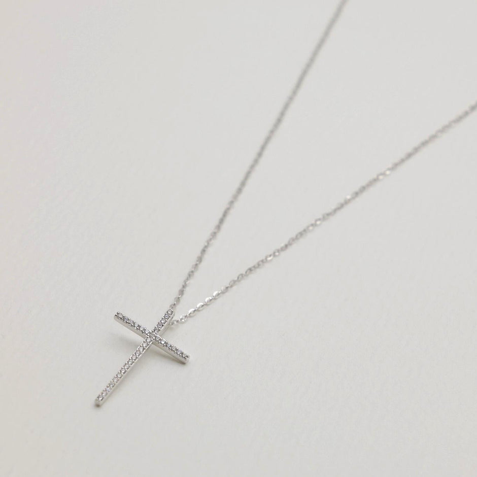 Thérèse Necklace 925 Sterling Silver CZ by MOA - view 2