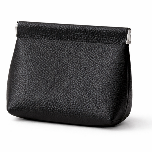 Valen Leather Pouch in Black