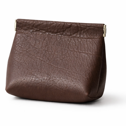 Valen Leather Pouch in Ebony