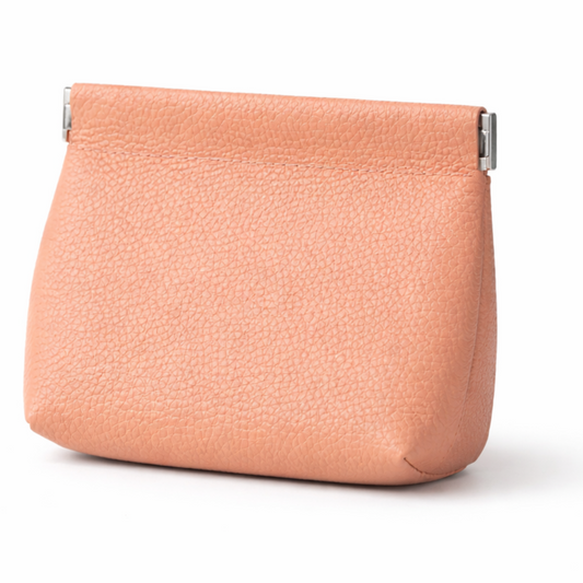 Valen Leather Pouch in Pink