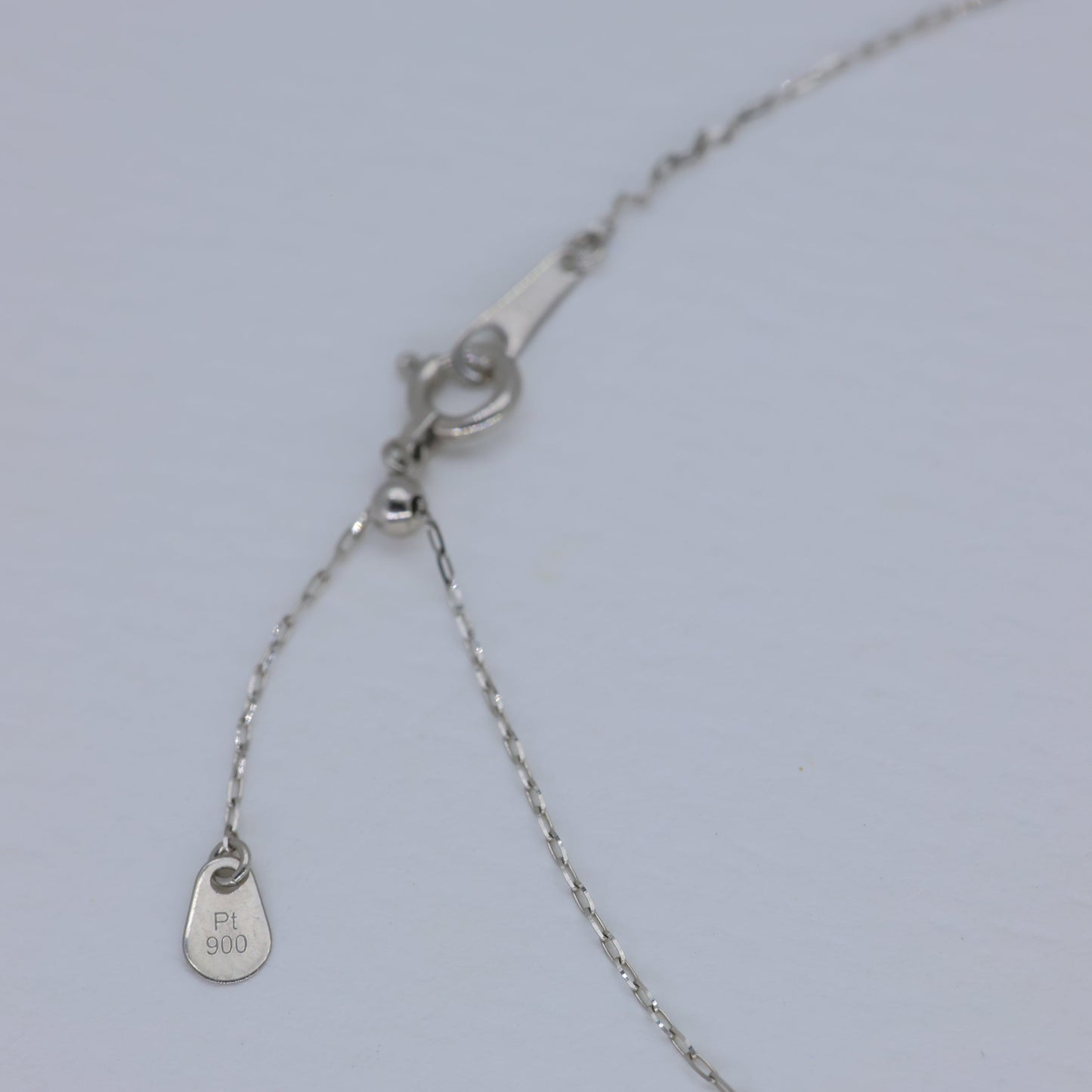 Valery Sapphire Pendant DIA Necklace in Platinum P900 by MOA - view 3