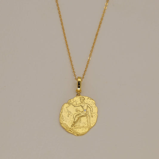 Valora Coin Pendant Necklace by MOA - view 1