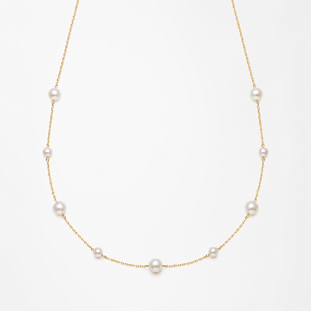 Violetta Akoya Pearl Necklace in 9K Gold by MOA - view 1