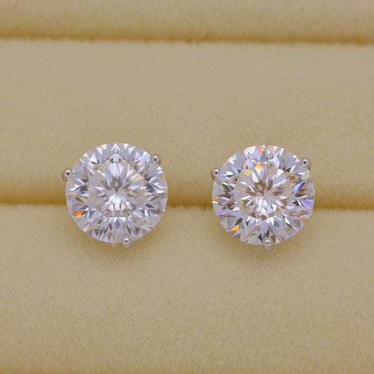 Virelle Classic Basket Stud Earrings in 925 Sterling Silver by MOA - view 1