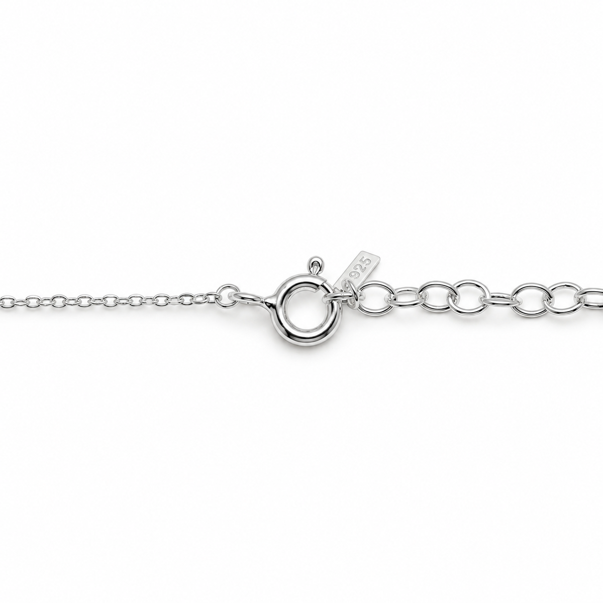 Vivienne Necklace in 925 Sterling Silver with Pearls - clasp detail